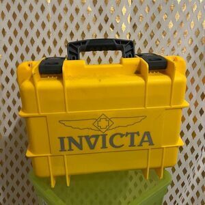 Invicta case small yellow storage shoe box